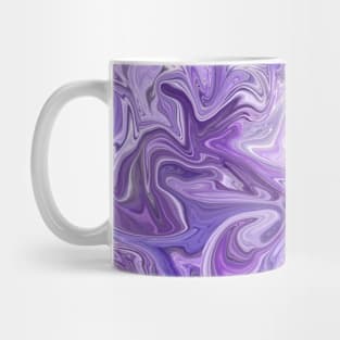 Purple Silk Marble - Digital Liquid Paint Mug